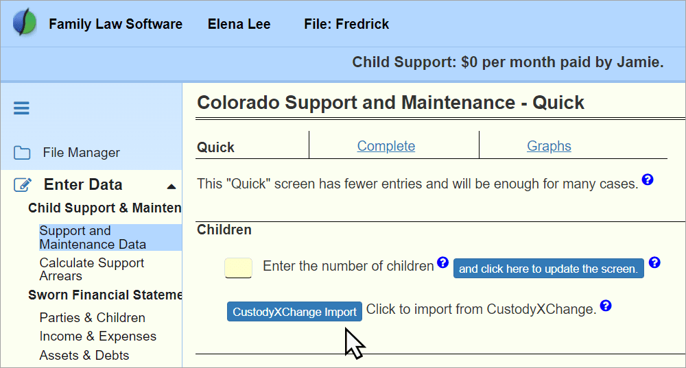 colorado child support calculator software