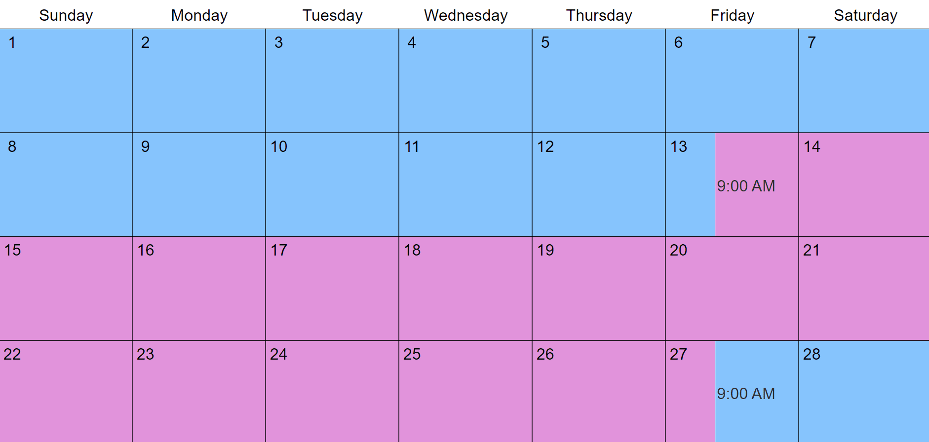 50 50 Custody Visitation Schedules Most Common Examples